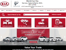 Tablet Screenshot of kiaworldcar.com